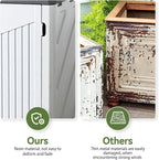 Aoxun White Outdoor Storage Cabinet - Image 6