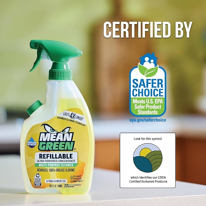 Mean Green Refillable Ultra Powered CONCENTRATE Multi Purpose Cleaner, Citrus & - Image 5