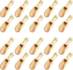 20pc Mini Wooden Spoons，Mini Bamboo Spoons by Golden+Pearl