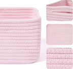 Small Storage Baskets for Organizing | Closet Organizer Bins | Shelf Toy Basket - Image 2