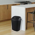 4 Pack 40 Liter Swing Lid Kitchen Garbage Can, Plastic Trash Can - Image 6
