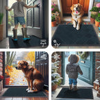 Smiry Front Door Mat Outside Entrance, Heavy Duty Outdoor Indoor Mat, Natural - Image 7