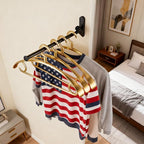 NEWRAIN Wall Mounted Drying Rack, Stainless Steel Folding Laundry Hanging Rack - Image 2