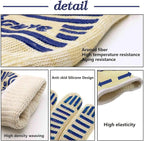 Oven Gloves, Heat Resistant 540 Degrees Grilling Gloves, Hot Surface Handler - Image 3