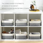 Fabric Storage Bins 12x8x5 inch - Image 4