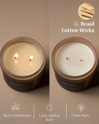 M&SENSE Coffee Candles Scented Strong, 2 Wick 11.6oz 70 Hours Burning Time - Image 5