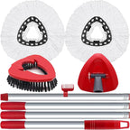 2 Pack Spin Mop Heads Replacement Compatible by Fatmass