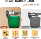 12 OZ Thick Candle Jars for Making Candles 12 Pcs, Empty Jars - Image 6