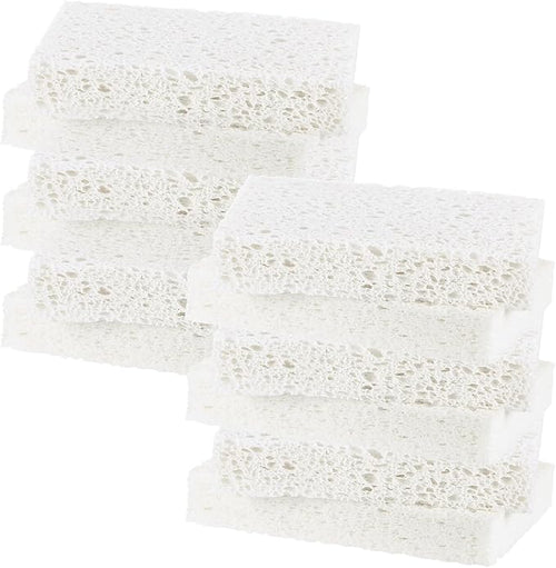 12-Pack Kitchen Sponges, Condense Eco Cellulose Non-Scratch Scrub Heavy Sponge by MMETERXITY