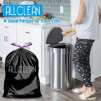 Trash Bags 15 Gallon Tall Kitchen Drawstring Garbage Bags, Fit 13-15 Gal Bins - Image 3