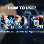 Air Jungles Ocean Scent Car Air Freshener Clip, 6 Vent Clips, 4ml Each - Image 3