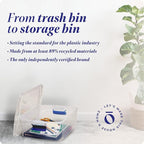 HOMZ 4-Pack Latching Lid, Small Clear Plastic Storage Bins w/ Lids, 15.5 Quart - Image 8