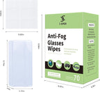 70 Count Anti Fog Lens Wipes for Eyeglasses, Pre-Moistened Individual Wrapped - Image 3