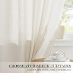 NICETOWN Natural Linen Door Curtains French - Image 6