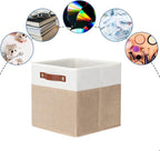 DULLEMELO 11 inch Cube Storage Bins, Fabric Storage Cubes - Image 3