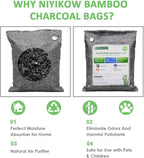 NIYIKOW Charcoal Bags Odor Absorber, Nature Fresh Bamboo Charcoal Air Purifying - Image 5