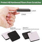 Ezprotekt 2.5" Square Felt Furniture Movers Sliders - Image 2