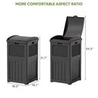 Patiowell 36 Gallon Outdoor Trash Can, Resin Outdoor Garbage Can - Image 7