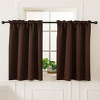 Pickluc Blackout Curtains 45 Inches Long 2 Panels, Room Darkening Tiers by PICKLUC