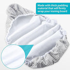 Wide Ironing Board Cover with Padding 18 x 49 inch Heat Reflective with Hook - Image 4