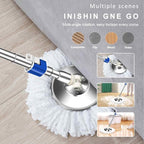 Replacement Handle for Swivel mop, 360° Swivel Adjustment, Reinforced Locking - Image 7