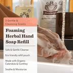 Moon Valley Foaming Hand Soap Refill Pouch, Three-Pack Lemon Rosemary, Mint - Image 2
