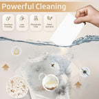 Poesie Laundry Detergent Sheets Coconut Milk Scent 160 Count Non Plastic Jugs - Image 4