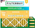 Filterbuy 25x25x2 Air Filter MERV 11 Allergen Defense Replacement, by Filterbuy