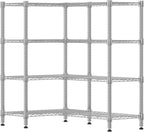 Himimi 4-Tier Heavy Duty Metal Storage Rack, 1200LBS Adjustable Wire Shelving - Image 8