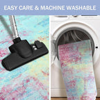 IOHOUZE Abstract Runner Rug 3x8 Ft Washable Runners - Image 3
