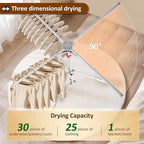 Tripod Drying Rack Height Adjustable, 2025 Upgraded Foldable Portable Standing - Image 3