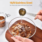 Measuring Spoons: U-Taste 18/8 Stainless Steel Measuring Spoons Set of 6 Piece: - Image 3