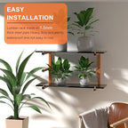 4 PACK Lumber Rack Wall-Mounted Lumber Storage Rack, Heavy Duty Wood Storage - Image 3