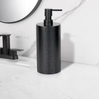 Matte Black Shampoo Dispenser Modern Refillable Pump Bottle - Image 5
