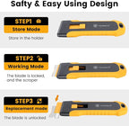 MulWark Razor Blade Scraper, 2 Pack Razor Scraper Tool - Image 5