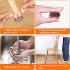 Ezprotekt 24 Pcs Clear Silicone Chair Leg Floor Protectors - Image 6
