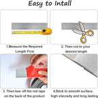 Floor/Door Flat Transition Strip & Self Adhesive Floor Vinyl Floor Edge Trim - Image 3