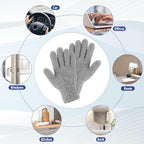 Microfiber Gloves Reusable Microfiber Dusting Gloves Washable Plant Gloves - Image 7