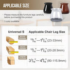 BUMACO Chair Leg Floor Protectors Chair Leg Protectors - Image 2