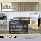 Flitz Stainless Steel & Chrome Clean - 32oz Bottle - Image 5