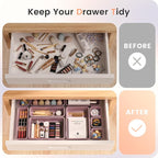 A-LuGei 【28PCS】 Drawer Organizer, Bathroom Organizers and Storage, Makeup - Image 4