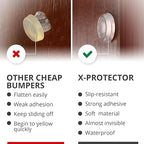X-Protector Cabinet Door Bumpers 128 PCS – 1/2" Silicone Clear Bumpers – Ideal - Image 4