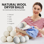 42 Pieces Wool Dryer Balls Set 40 Reusable Wool Balls - Image 5