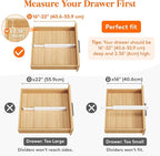 Lifewit 8 Pack Kitchen Drawer Dividers 2.36" High, Plastic Expandable - Image 3