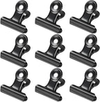 30 Pack Bulldog Clips 1.25 Inches Small Hinge Paper Clips Metal Hinge Clips by Orcielo