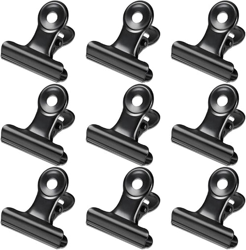 30 Pack Bulldog Clips 1.25 Inches Small Hinge Paper Clips Metal Hinge Clips by Orcielo