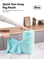 Fantasticlean Microfiber Cleaning Cloth Roll -75 Pack, Tear Away Microfiber - Image 2