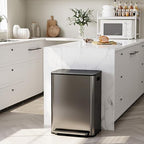 GarveeHome 60L/16 Gal Kitchen Trash Can, 2×8 Gal Pedal Trash Bin - Image 2