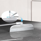 Rubber Squeegee Broom for Floors, 51.77" Long Handle Multi-Surface Magic Broom - Image 2