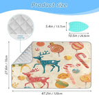 Red Deer Christmas Sweet Ironing Mat Thickened Ironing Blanket Travel Portable - Image 2